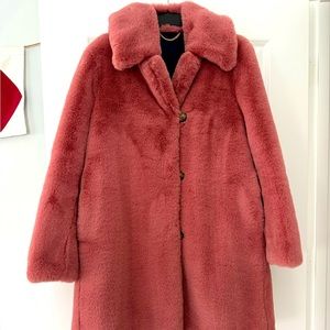 J Crew Teddy Coat in Rose